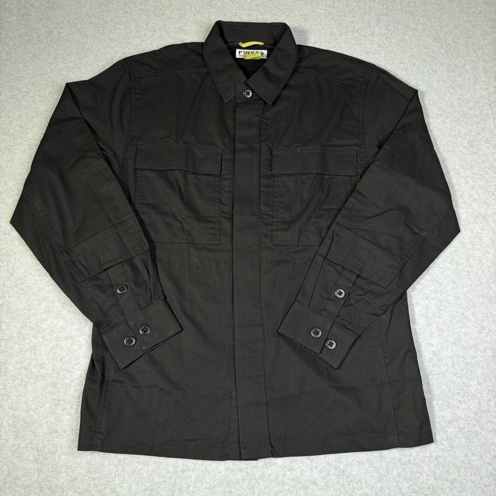 NWOT First Tactical 111088 V2 BDU Tactical Long Sleeve Shirt Men's Medium Black